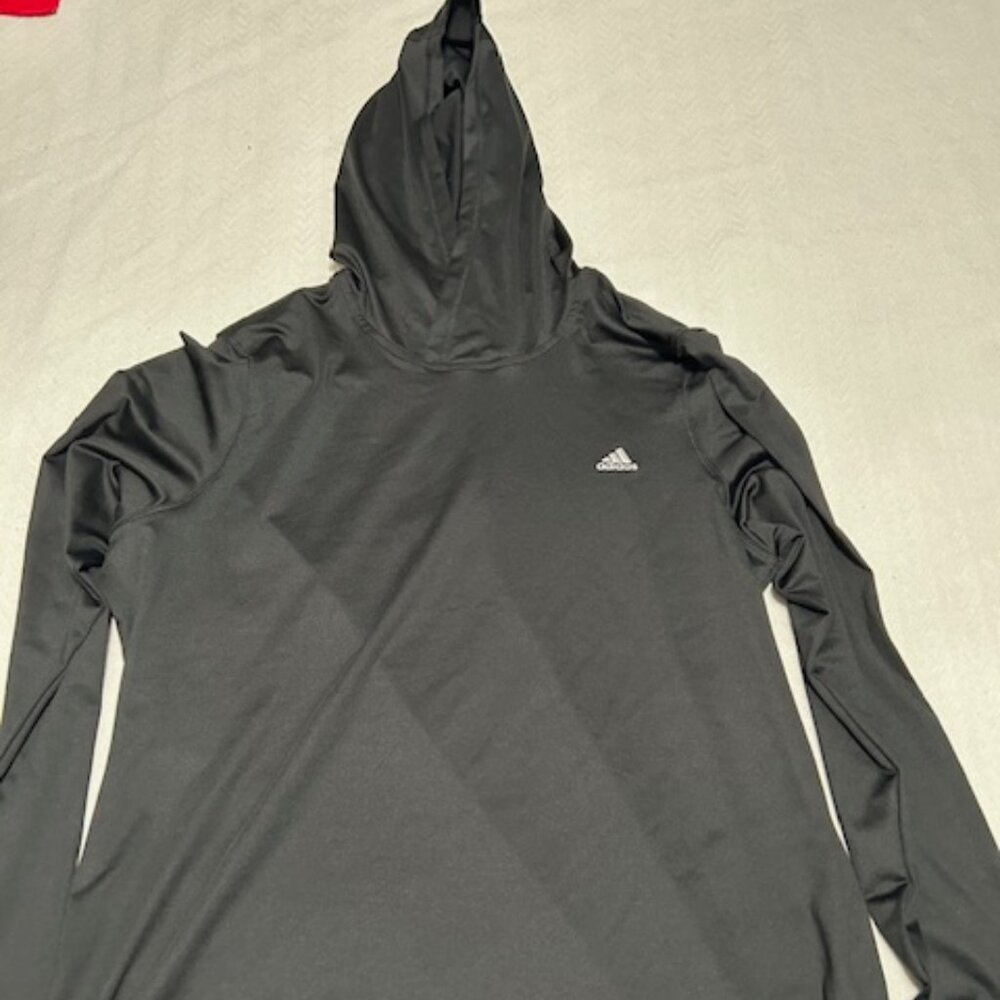 Adidas Women's Black Hooded Long Sleeve Shirt - NWT